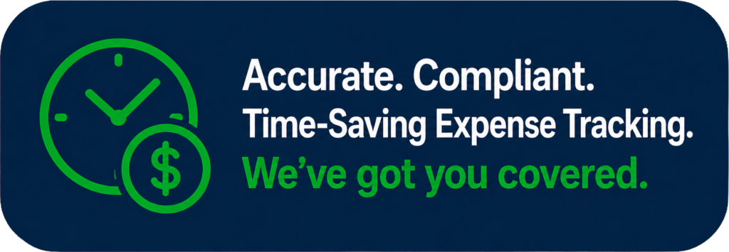 accurate compliant time saving expense tracking button