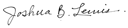 joshua signature for bookkeeping for the tradesman and contractors